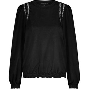 Tramontana Top zwart (Maat: M) - GlitterKant - Halslijn: Ronde hals,