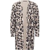 Betty Barclay - Cardigan - Bruin - Dierenprint - Lange Pasvorm