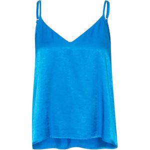 My Essential Wardrobe T-shirt blauw (Maat: 42) - Effen - Halslijn: V-hals,