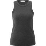 YAYA - 01-729044-508 - Top zonder Mouw - Zwart - Rib Singlet