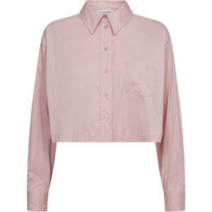 Co'Couture Blouse roze (Maat: M) - Effen - Halslijn: Kraag,