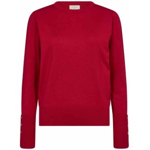 Freequent Dames trui rood (Maat: L) - Halslijn: Ronde hals,