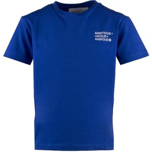Ambique T-shirt blauw (Maat: 140) - Tekst - Halslijn: Ronde hals,