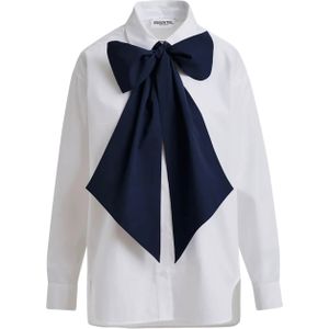 Essentiel Antwerp Dames blouse wit (Maat: M) - Halslijn: Polokraag,