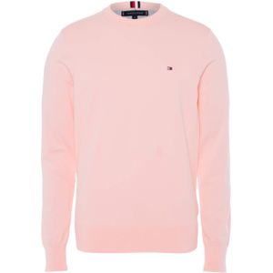 Tommy Hilfiger Trui roze (Maat: M) - Effen - Halslijn: Ronde hals,