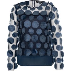 Frank Lyman Blouse blauw (Maat: M) - Halslijn: Ronde hals,