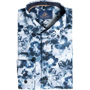 Eden Valley Heren overhemd lange mouw blauw (Maat: 3XL)