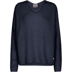MOS MOSH - THORA - Oversized Gebreide Pullover - Met Ribboorden