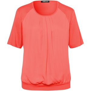Frank Walder T-shirt rood (Maat: 40) - Effen - Halslijn: Ronde hals,