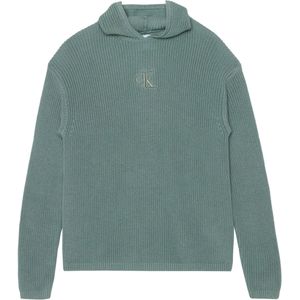 Calvin Klein Hoodie groen (Maat: 152) - Effen - Halslijn: Capuchon,