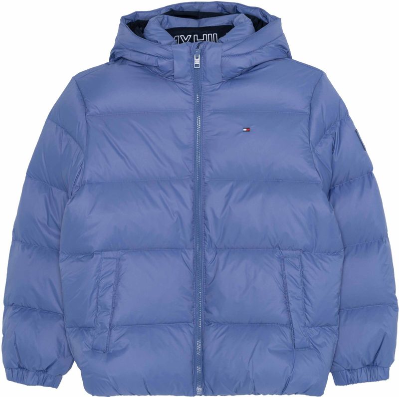 Tommy Hilfiger - Gewatteerde Jas - Saffier - Tussenjas - Afneembare Capuchon