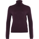 LUISA CERANO Dames coltrui bordeaux (Maat: 36) - Effen - Halslijn: Col,