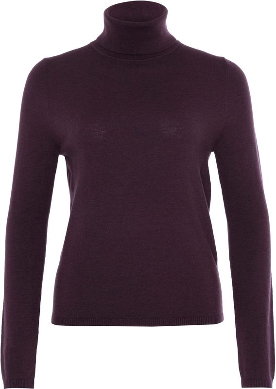 LUISA CERANO Dames coltrui bordeaux (Maat: 36) - Effen - Halslijn: Col,