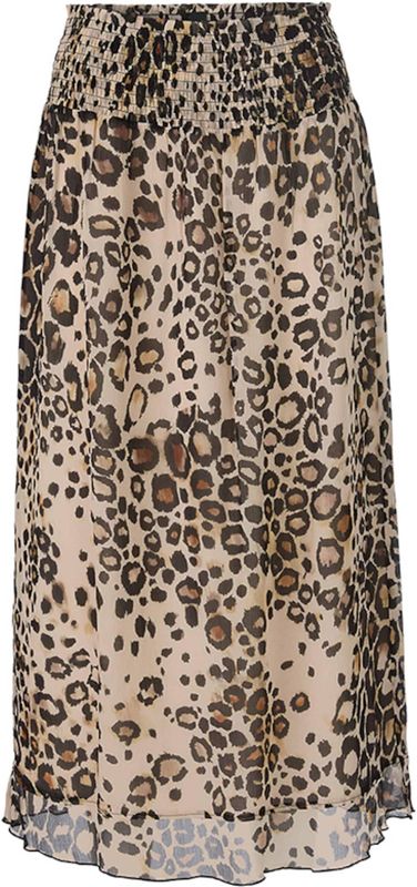 Marc Cain - Leo Midi Rok - Bruin - A-lijnrok