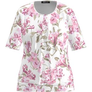 Frank Walder Blouse roze (Maat: 48) - Halslijn: Ronde hals,