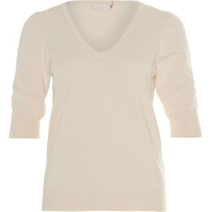 Esqualo Trui beige (Maat: 2XL) - Effen - Halslijn: V-hals,