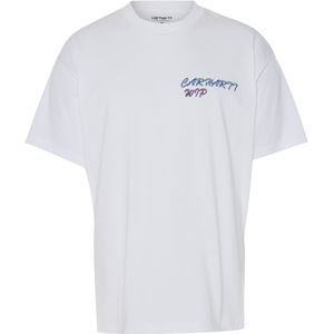 Carhartt WIP T-shirt wit (Maat: M) - Fotoprint - Halslijn: Ronde hals,
