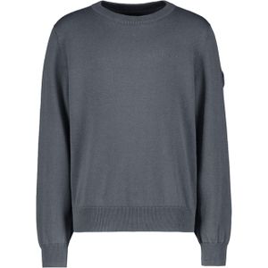 Airforce Jongens trui grijs (Maat: 140) - Effen - Halslijn: Ronde hals,