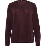 Olsen Longsleeve bordeaux (Maat: 36) - Glitter - Halslijn: Ronde hals,