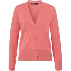 Frank Walder Dames vest oranje (Maat: 38) - Effen - Halslijn: V-hals,