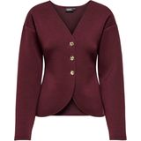 Carnaomi - Sweatstof Vest - V-Hals - Lange Mouwen - Cropped - Regular Fit