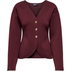 Carnaomi - Sweatstof Vest - V-Hals - Lange Mouwen - Cropped - Regular Fit