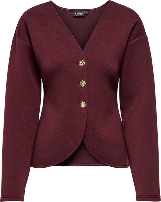 Carnaomi - Sweatstof Vest - V-Hals - Lange Mouwen - Cropped - Regular Fit