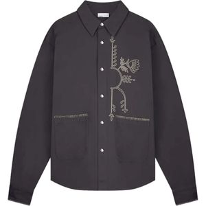 Ampère Heren overshirt grijs (Maat: M) - Fotoprint