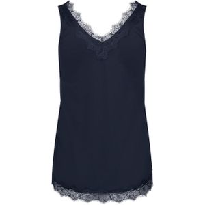 Rosemunde Dames top blauw (Maat: 42) - EffenKant - Halslijn: V-hals,