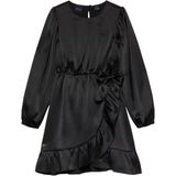 NIK & NIK Meisjes jurk zwart (Maat: 128) - Effen