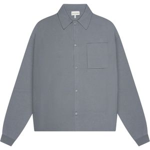 Off The Pitch Overshirt grijs (Maat: L) - Effen
