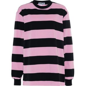 Stieglitz T-shirt roze (Maat: M) - Streep - Halslijn: Ronde hals,