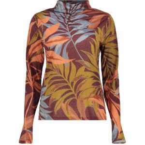 Geisha - Top Print Lurex - Bordeaux Rood - Dames