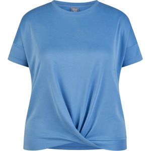 Rabe T-shirt blauw (Maat: 44) - Effen - Halslijn: Ronde hals,