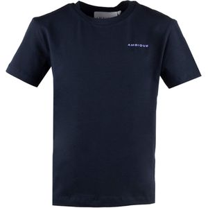 Ambique T-shirt blauw (Maat: 176) - Tekst - Halslijn: Ronde hals,