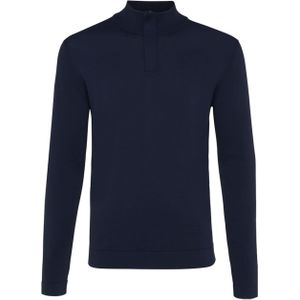 Genti Vest blauw (Maat: 2XL) - Halslijn: Opstaande kraag,