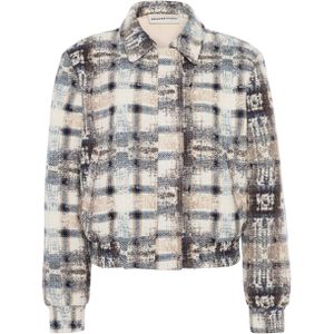 Femmes du Sud Jas blauw (Maat: M) - Halslijn: Opstaande kraag,