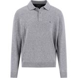 Fynch Hatton - 1514804 - Poloshirt - Effen Kleur - Lange Mouw - Wolmix