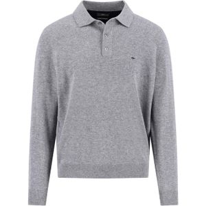 Fynch Hatton - 1514804 - Poloshirt - Effen Kleur - Lange Mouw - Wolmix