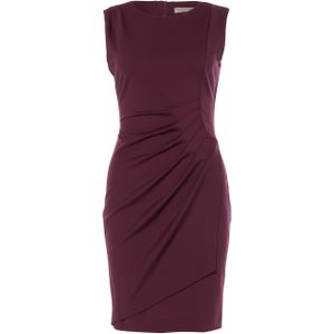 Rinascimento Jurk bordeaux (Maat: S) - Effen - Halslijn: Ronde hals,