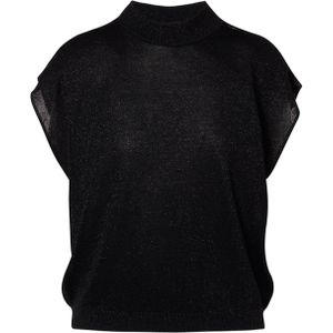 Beaumont - Dames Trui - Zwart - Glitter - Opstaande Kraag