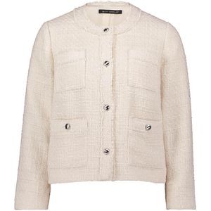Betty Barclay - Fringe Blazer - Beige - Dames - Leer