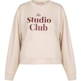 Studio Anneloes - Trui - Ecru - Tekst - Ronde Hals