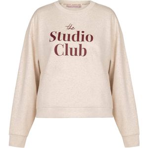 Studio Anneloes - Trui - Ecru - Tekst - Ronde Hals