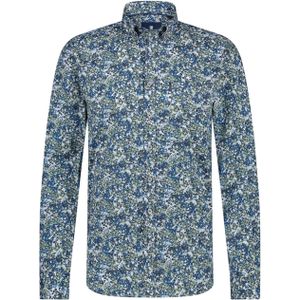 State of Art Overhemd lange mouw blauw (Maat: XL)