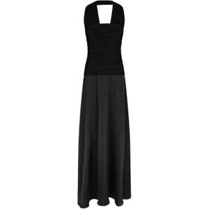 Neo Noir Dames jurk zwart (Maat: 34) - Effen - Halslijn: Strapless,