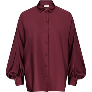 vera mont, Dames, Blouses & Shirts, Rood, Maat: XS Satijn,