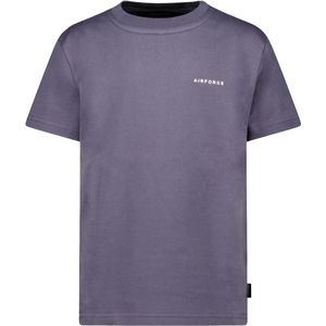 Airforce Jongens t-shirt grijs (Maat: 152) - Effen - Halslijn: Ronde hals,