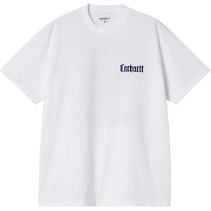 Carhartt WIP Heren t-shirt wit (Maat: S) - Fotoprint - Halslijn: Ronde hals,