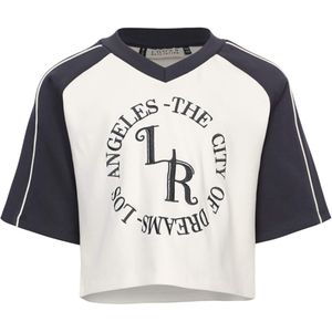 Looxs 10Sixteen Meisjes t-shirt wit (Maat: 128) - Tekst - Halslijn: Ronde hals,